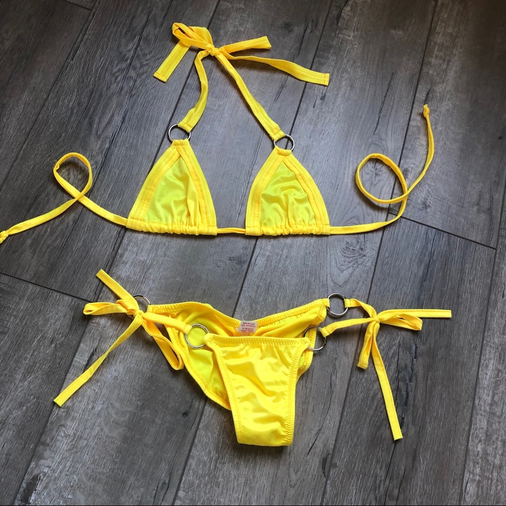 Fashionnova Bright Yellow Cheeky Bikini